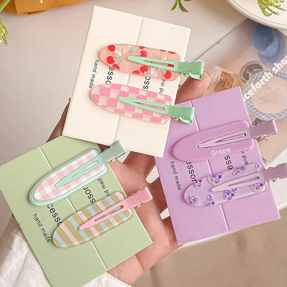 12-Piece Colorful Hair Clips - Cute Duckbill Side Bang Clips for Girls, Broken Hair & Everyday Styling