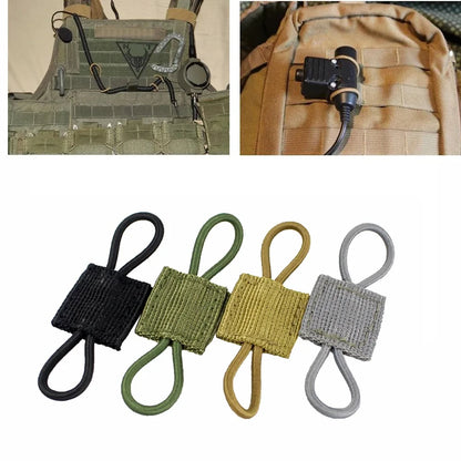 5PCS Antenna Binding Buckles - Tactical Molle System Accessories for Backpack and Vest Binding