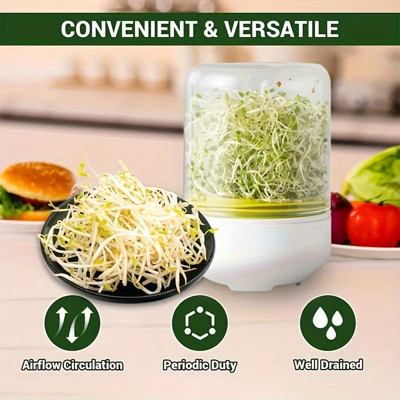 Hydroponic Sprout Dish Set - 1/2 PCS, Vegetable and Bean Seeding Pots, Household Plant Germination Trays for Nursery and Growth
