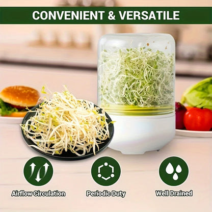 Hydroponic Sprout Dish Set - 1/2 PCS, Vegetable and Bean Seeding Pots, Household Plant Germination Trays for Nursery and Growth