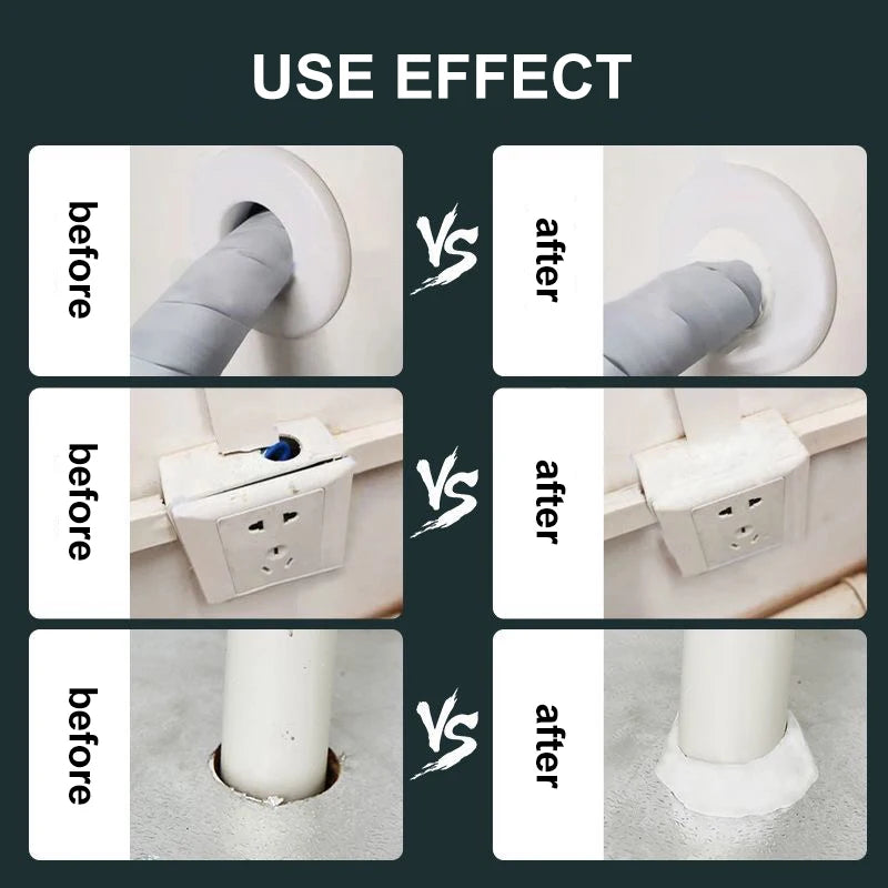 Waterproof Bathroom Sealant Paste - Wall Hole Filler, Sewer Pipe Caulking Agent & Leak-Sealing Adhesive