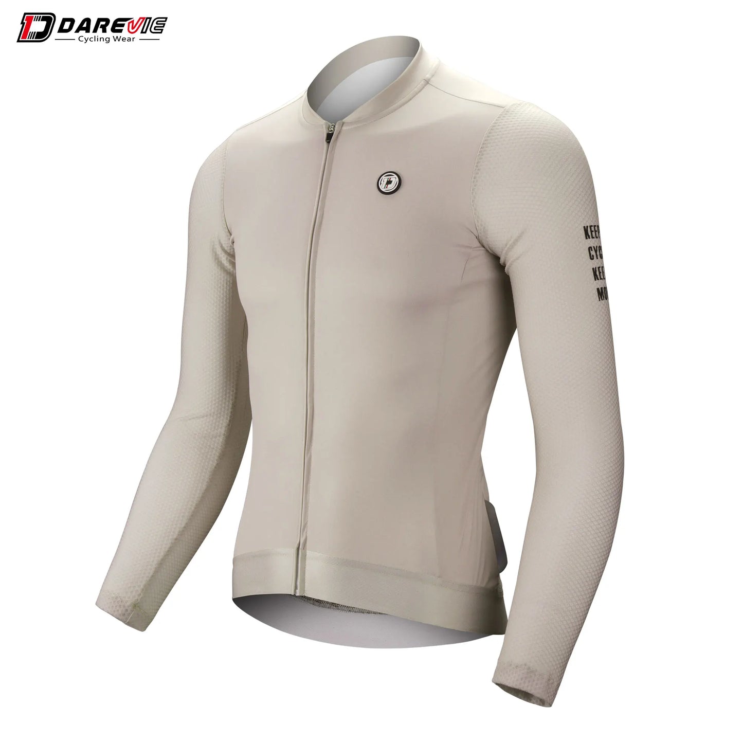 DAREVIE SPF 50+ Long Sleeve Cycling Jersey – Breathable Training Fit, Unisex Lightweight Cycling Maillot for Men & Women Small Size