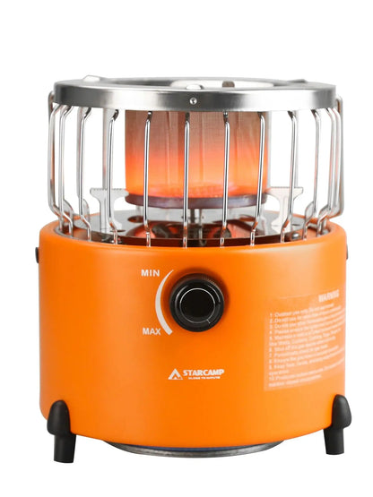 STARCAMP Portable 2-in-1 Gas Heater & Stove – Outdoor Camping, Hiking & Backpacking Essential