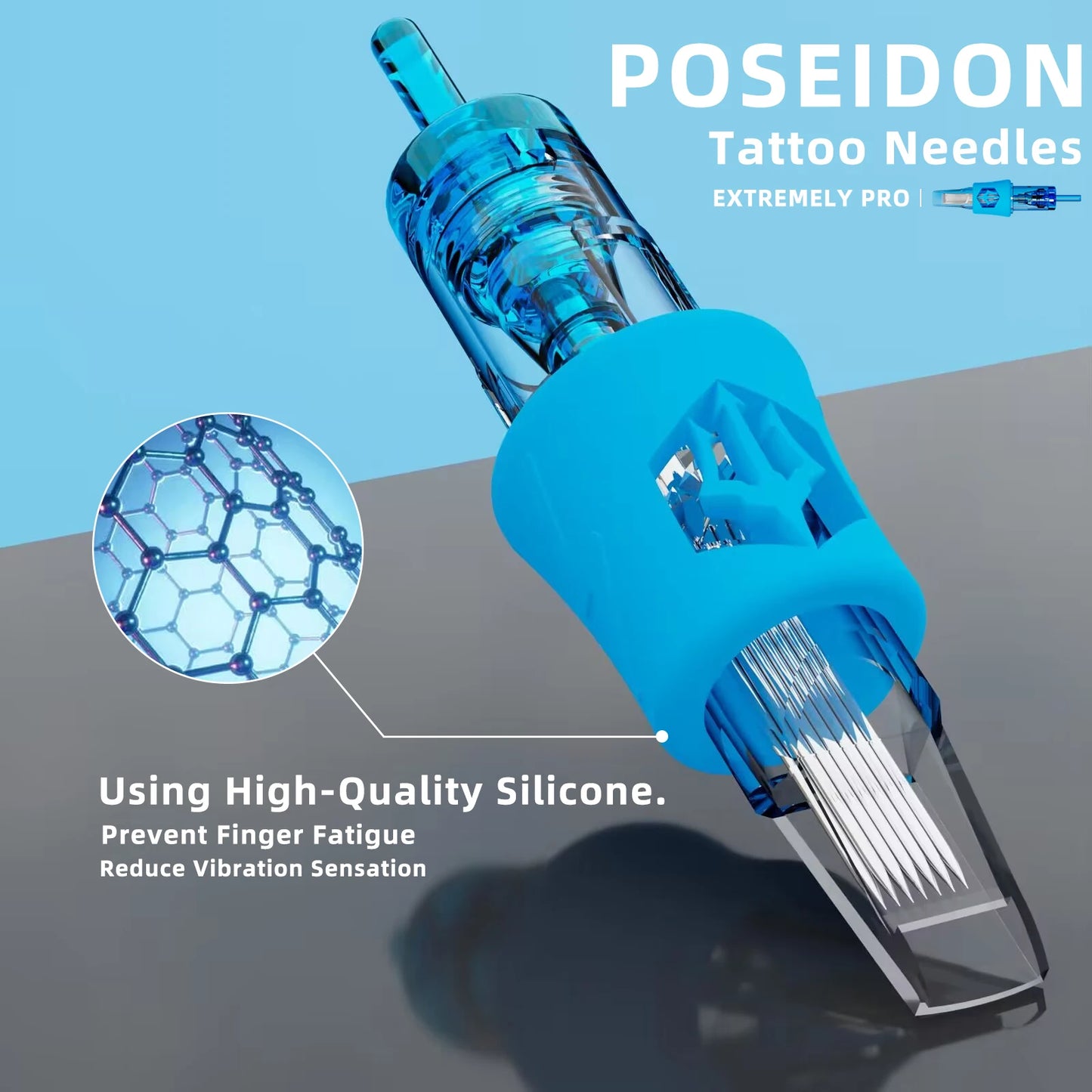 POSEIDON 20PCS Tattoo Cartridge Needles – RS, RL, RM, M1 Disposable Sterilized Tattoo Cartridges