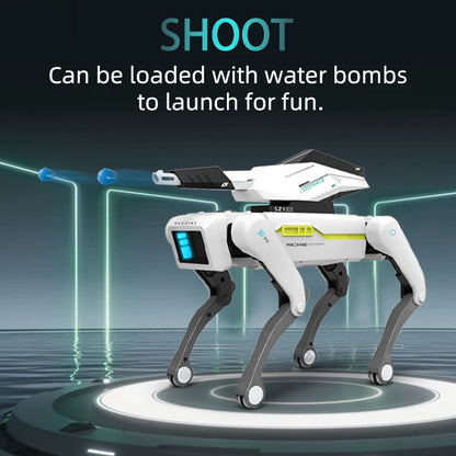 Teeggi Electric RC Intelligent Robot Dog – Multifunctional Bionic Smart Mechanical Dog with Turret, Educational Toy Gift