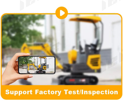 Mini Excavator 1–3 Ton — Kubota Engine, EPA Compliant Small Farm Digger, Compact Construction Machine