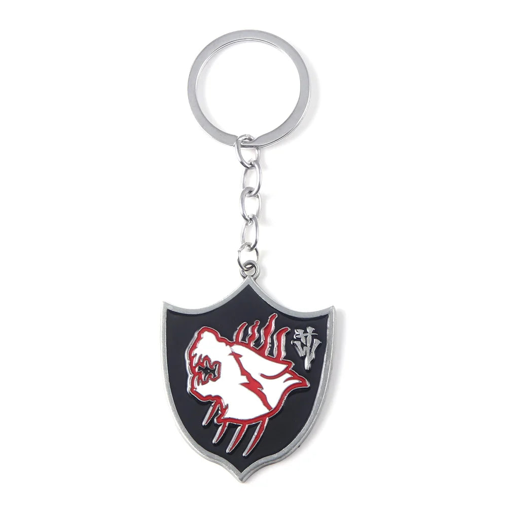 Six-Winged Unborn Metal Keychain - Game Village Inspired Alloy Pendant Keyring & Collectible Gift