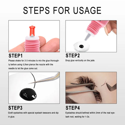Extra Strong 1S UV Super Fast Eyelash Glue – Professional Adhesive with Box