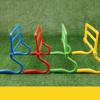 Football Training Equipment: Agility Ladder, Ring Cone, Cylinder Hurdles, Barriers Frame, Soccer Obstacle Rack, Pole - Logo Bar