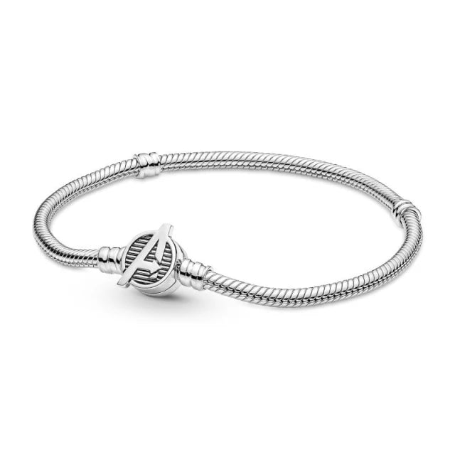 New 925 Sterling Silver Mickey Minnie Vinnie Charm – Beaded Fit for Original Pendant Bracelet, DIY Ladies Jewelry