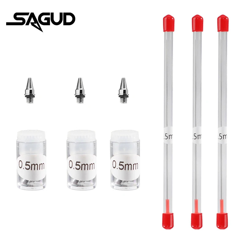 Airbrush Nozzle & Needle Replacement Kit – 0.2/0.3/0.5mm Repair Accessories for Various Airbrush Models