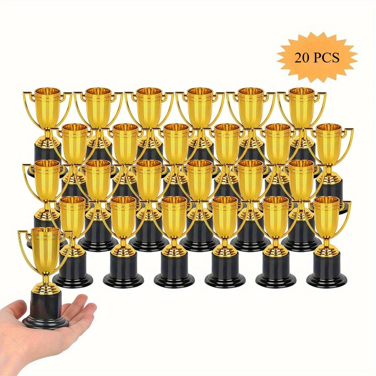 20-Piece Elegant Tower Trophy Awards - Decorative Trophies for Corporate Events, School Competitions, Celebrations, and Gifts