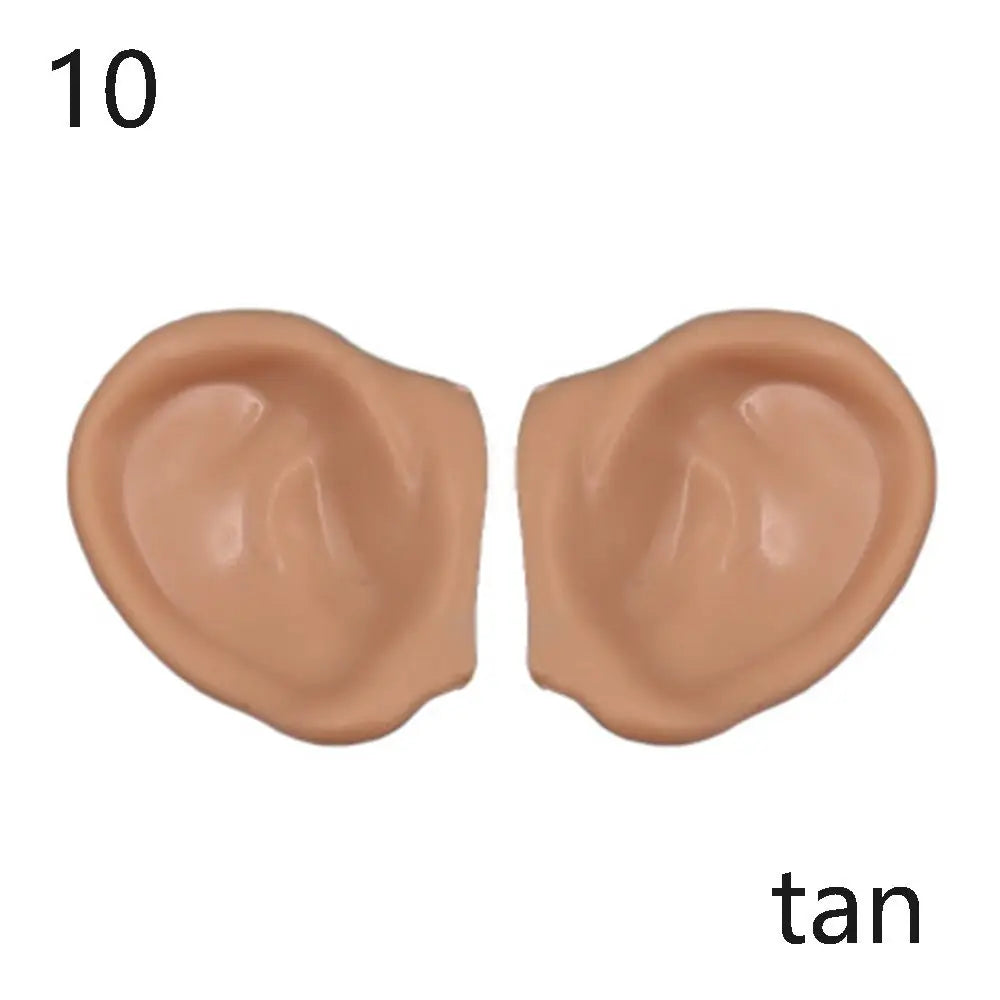 Blyth Doll Elf Ears – White, Tan, Dark & Black Skin Artificial Ear Accessories (Doll Only)
