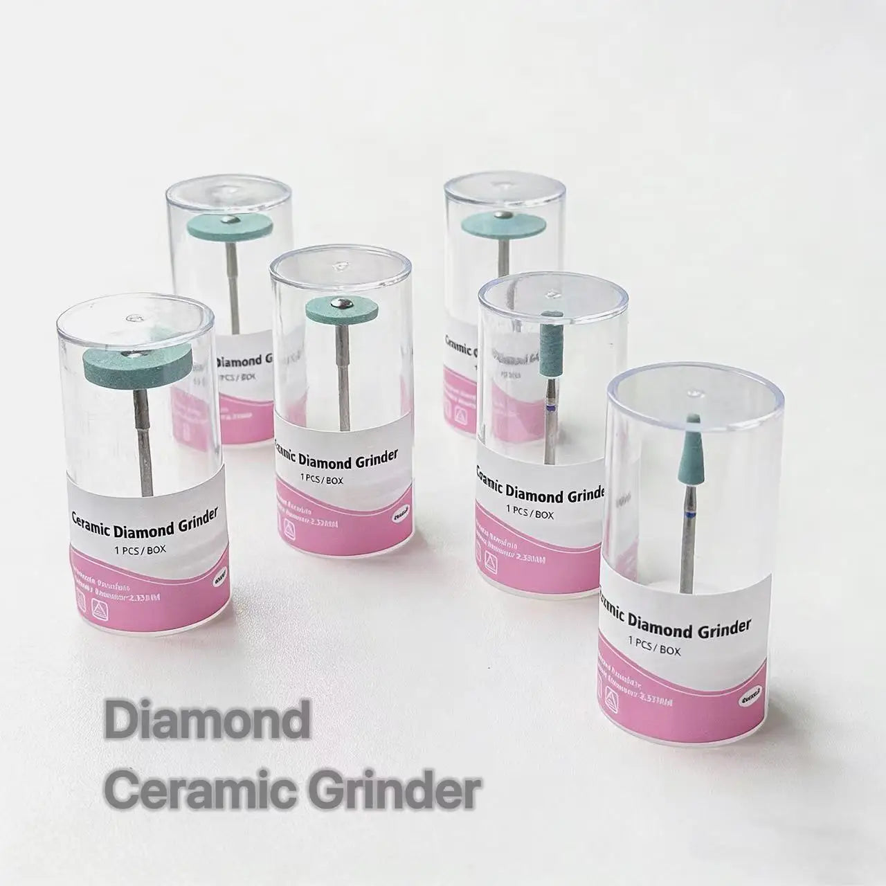 Diamond Polishing Stone Grinder - 2.35mm Shank Coarse Grit Polishing Head for Precision Finishing