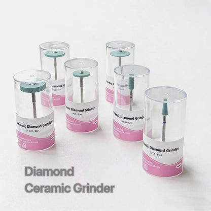 Diamond Polishing Stone Grinder - 2.35mm Shank Coarse Grit Polishing Head for Precision Finishing