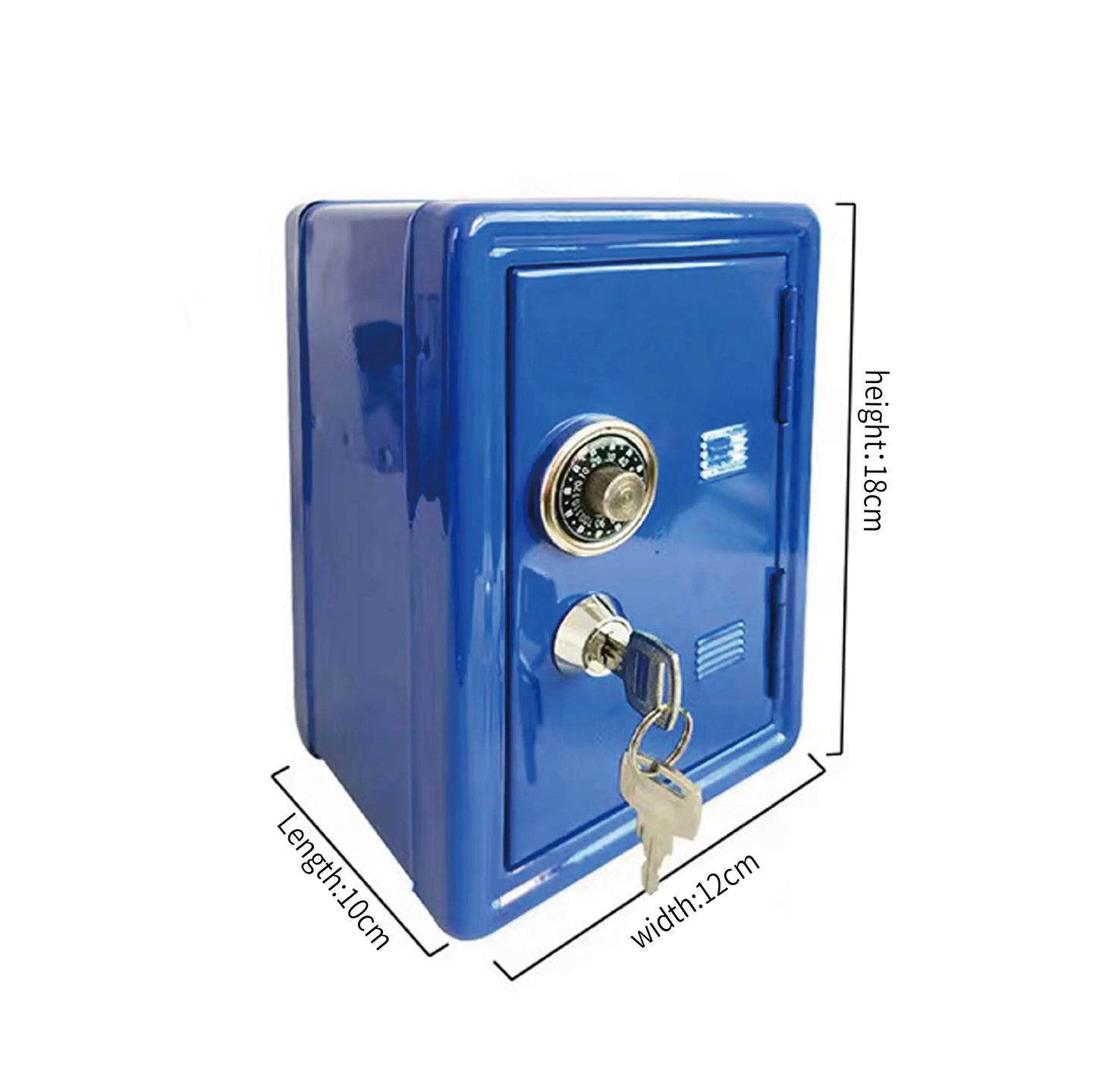 Vertical Mini Metal Safe: Household Insurance Box for Car Keys, Desktop Decoration, Piggy Bank