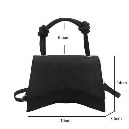 Women’s Solid Color Crossbody Shoulder Bag – Simple Casual Small Square Trendy Diagonal Handbag for Autumn Everyday Use