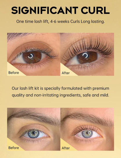 Gollee Eyelash Lifting Perm Kit – Original Lash Lift Set for 4-6 Weeks Retention, Eyelash Curler & Treatment Makeup Set
