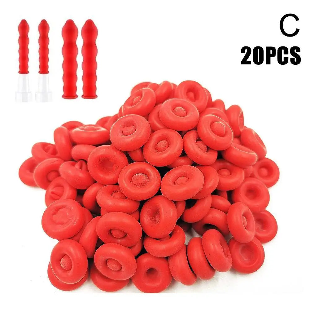 10-100PCS Red Caulk Saving Caps – Glass Glue Tip Protective Cover for Caulking Gun Nozzles