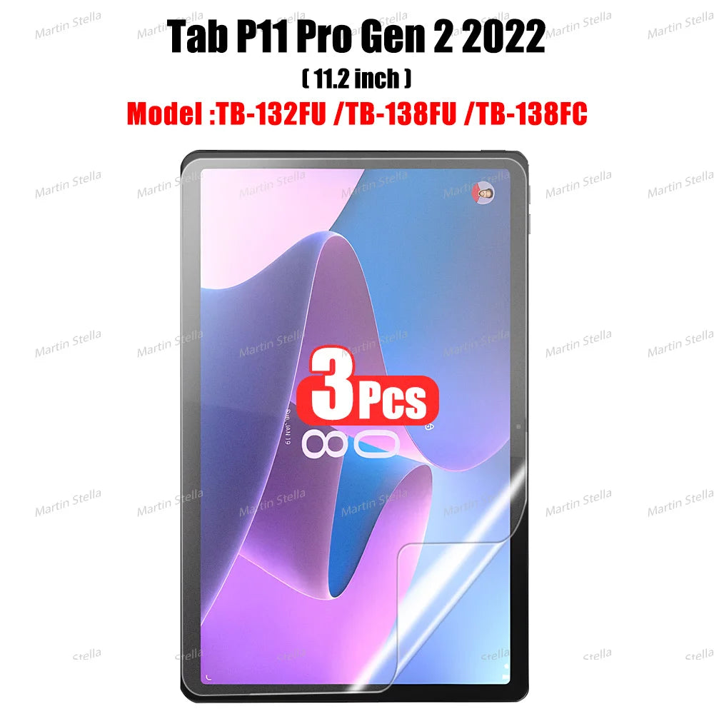 3Pcs Paper-Like Screen Protector for Lenovo TAB M10, M9, M8, M11, P12 Pro, P11 – Non-Glass Protector for 1st, 2nd & 3rd Gen