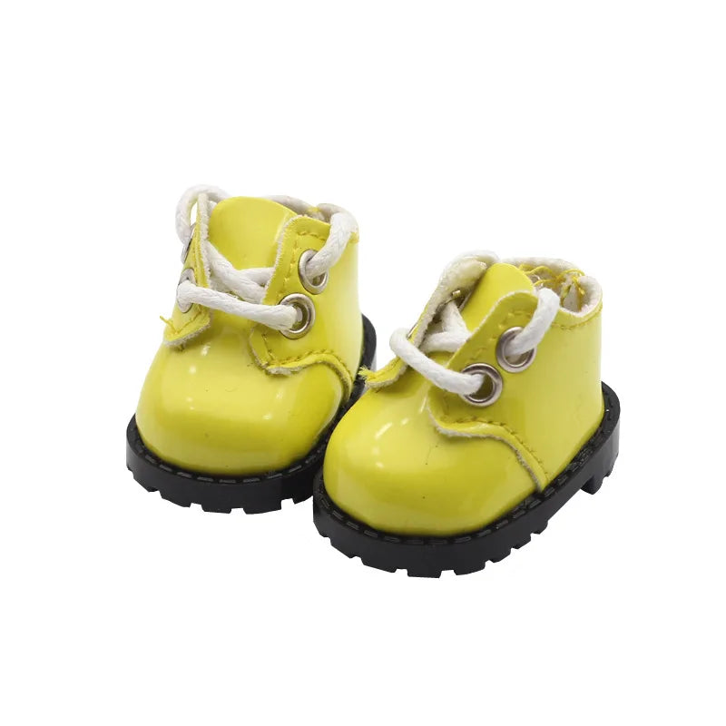 LABUBU Leather Shoes for 17cm Cotton Dolls – Casual Sports Boots DIY Doll Accessories