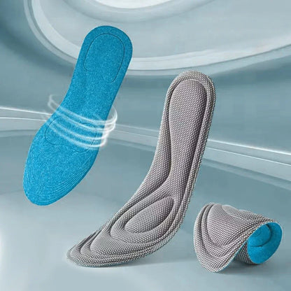 2 Pairs Memory Foam Orthopedic Insoles – Antibacterial, Sweat-Absorbing Shoe Inserts for Sports, Running, and Everyday Comfort