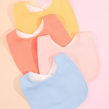 Cotton Baby Bib Set - Adjustable Soft Infant Feeding Bibs Burp Cloths Bandana Scarf for Boys & Girls