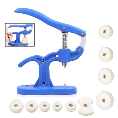 Pressure Repair Press Tool – Watch Back Closer with 12 Plastic Dies, Watchmaker Case Crystal Glass Hand Tools & Accessories