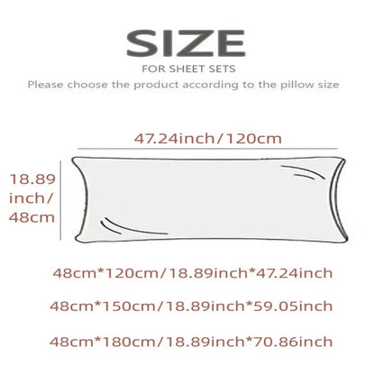 Skin-Friendly Couple Pillowcase – Cozy Polyester Hugging Pillow Cover, Large 120/150/180cm