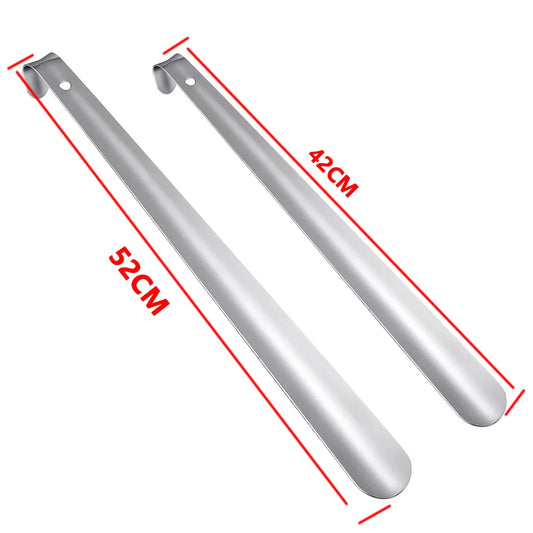 Professional 42/52cm Stainless Steel Shoehorn – Easy-Handle Metal Shoe Extractor and Lazy Shoe Helper Accessory