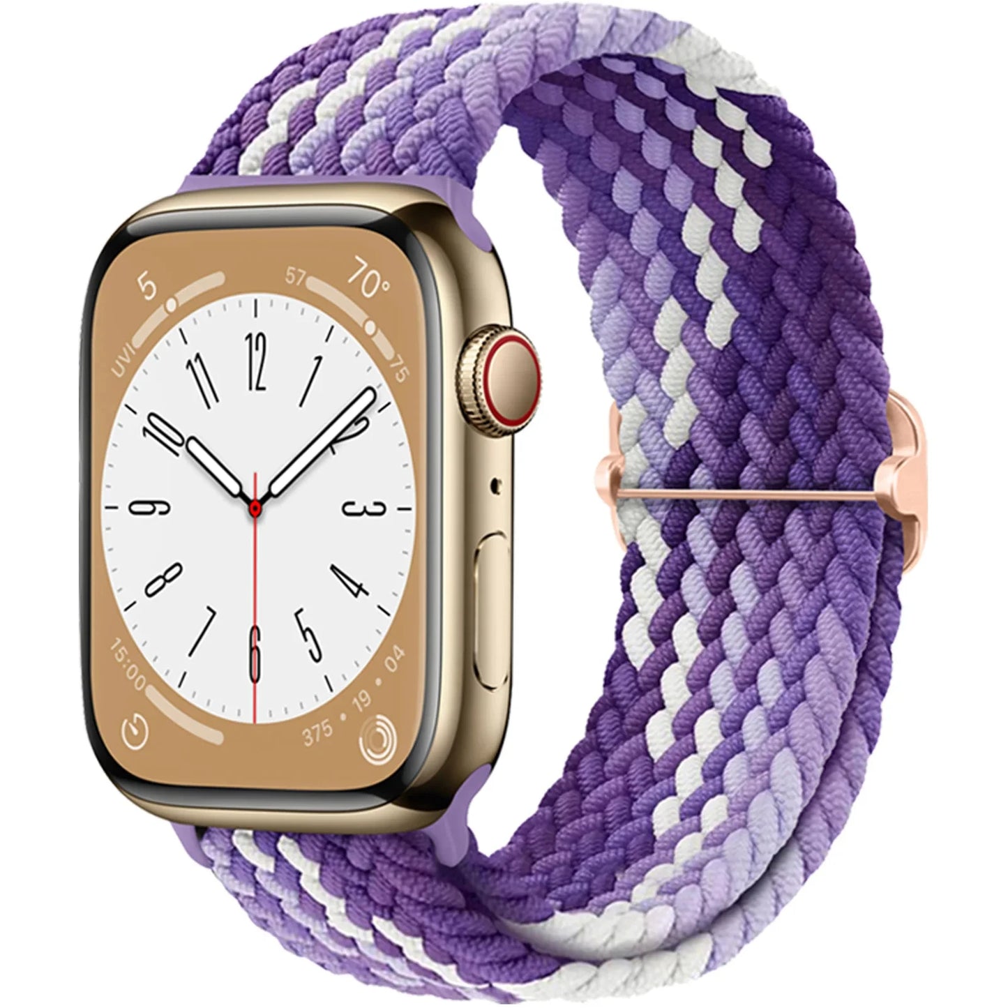 Elastic Braided Solo Loop Apple Watch Band – Adjustable Stretch Strap for Series SE, 5–11 & Ultra 3 (40mm–49mm)