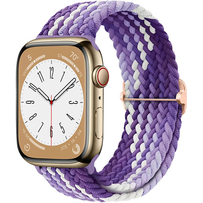 Elastic Braided Solo Loop Apple Watch Band – Adjustable Stretch Strap for Series SE, 5–11 & Ultra 3 (40mm–49mm)