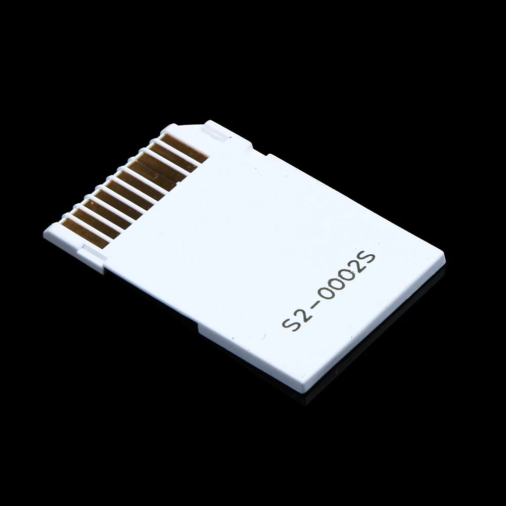 Memory Card Adapter – Micro SD/TF to MS Pro Duo for PSP with Dual 2-Slot White Adapter