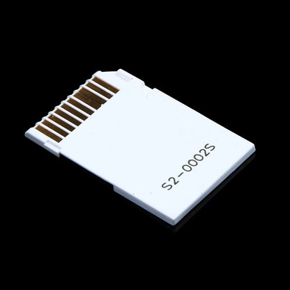 Memory Card Adapter – Micro SD/TF to MS Pro Duo for PSP with Dual 2-Slot White Adapter