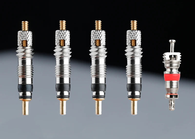 Deemount Presta Valve Core Replacement — Brass FV Nozzle with Alloy Remover Tool for MTB & Road Bikes