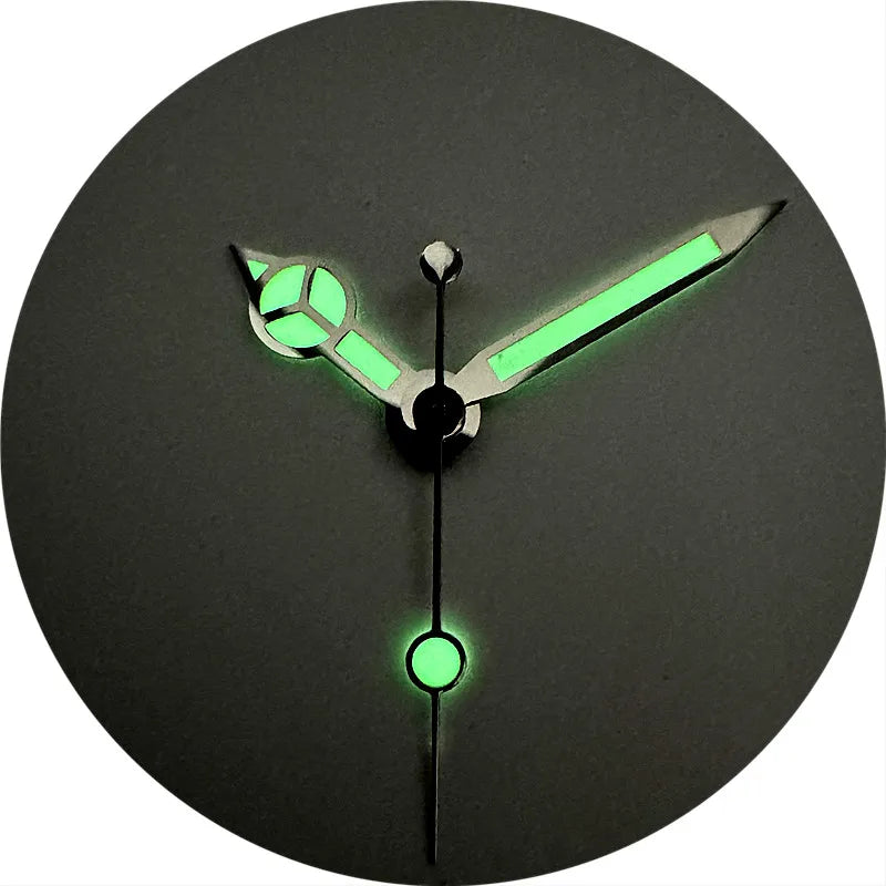 High-Quality Watch Hands – Polished Silver 12.5×12×8mm, C3 & BGW9 Green/Blue Luminous for NH35, NH36, NH34 Movements