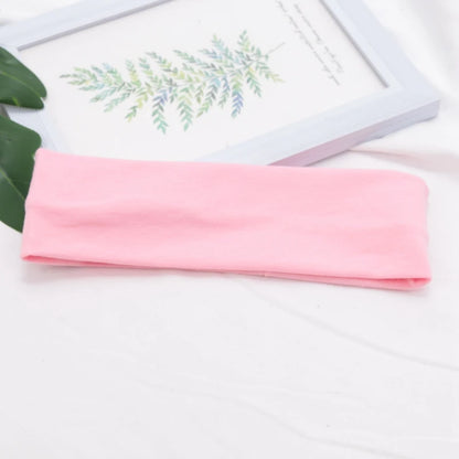 Elastic Cotton Hairband – Solid Fashion Headbands for Women & Men, Running, Yoga & Makeup Accessories