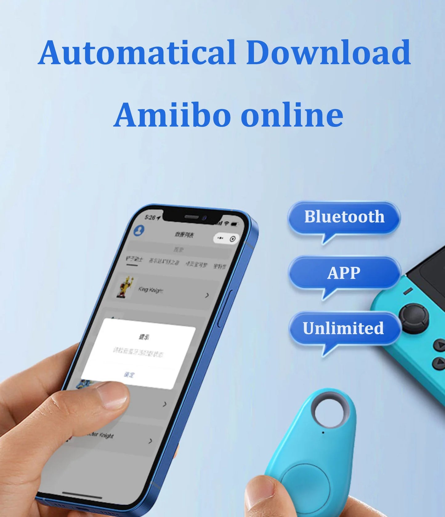 Amiibo NFC Smart Simulator Card – Pixl Infinite Character Induction Reader for Zelda Breath of the Wild & Tears of the Kingdom Accessories Toy