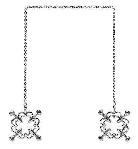 Stainless Steel Adjustable Nipple Clips — Erotic Breast Stimulation, Bondage Restraint Fetish BDSM Sex Toy for Women