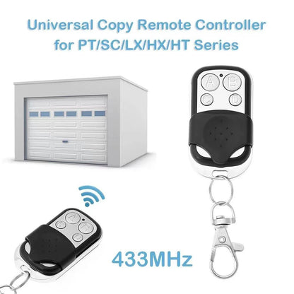 Universal 4 Button Garage Door Opener Remote 433MHz Clone Fixed Learning Rolling Code Duplicator