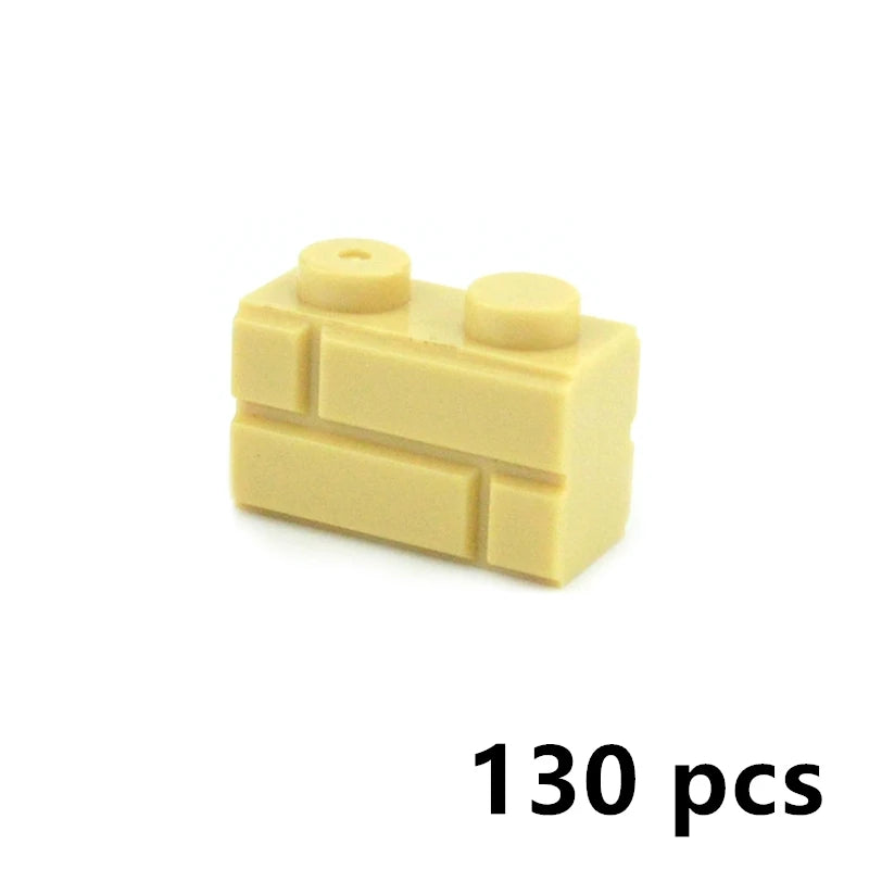 DIY Building Block Wall Figures Bricks - 1x2, 1x3 & 1x4 Small Construction Bricks for Creative Building & Educational Play