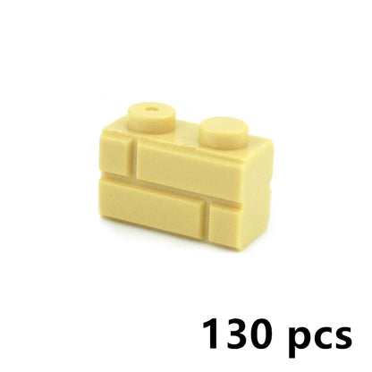 DIY Building Block Wall Figures Bricks - 1x2, 1x3 & 1x4 Small Construction Bricks for Creative Building & Educational Play
