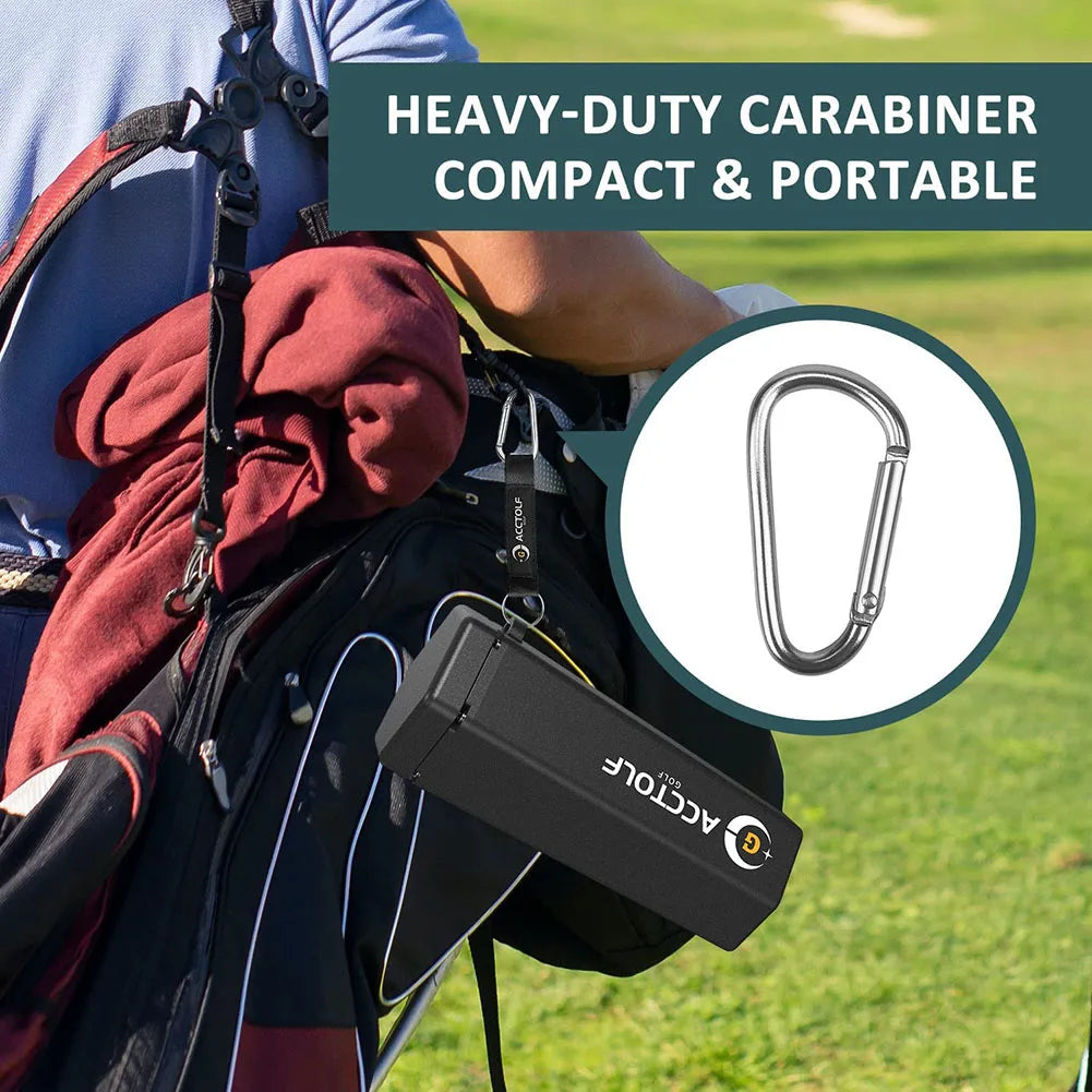 Golf Ball Washer Cleaning Machine – Reusable Towel & Cart Cup Holder, Portable Bag Cleaner Accessories, Perfect Gift