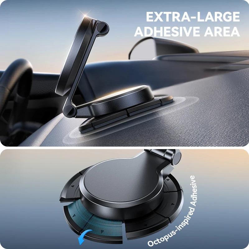 Joyroom Magnetic Car Mount N55 - 15W Wireless Charging, 360° Rotation, Foldable Phone Holder & Fast Car Charger JR-ZS408