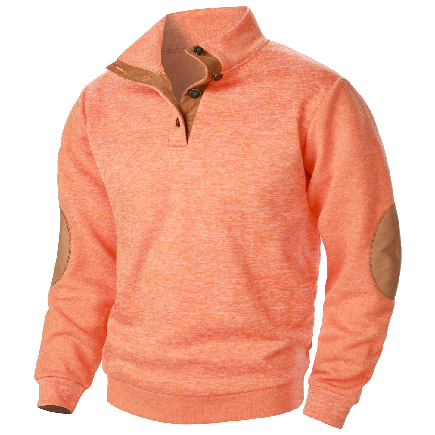 Men's Stand Collar Knit Sweater - Autumn Winter Long Sleeve Casual Knitted Pullover Top