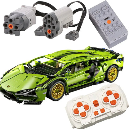 MOC Technical Car Roadster – Remote Control Super Speed Racing Sports Vehicle Building Blocks for Kids