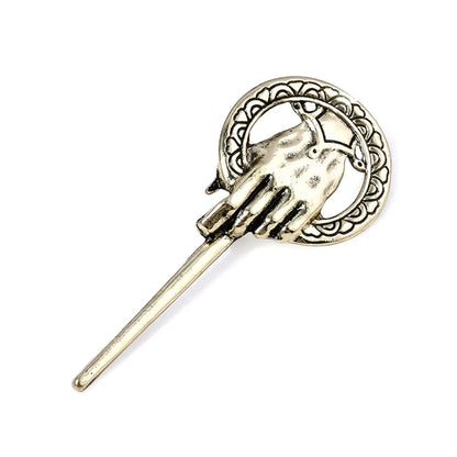 Hand of the King Brooch Badge – Song of Ice & Fire Inspired Vintage Punk Finger Fist Pin Jewelry for Men & Women Cosplay Fan Gift