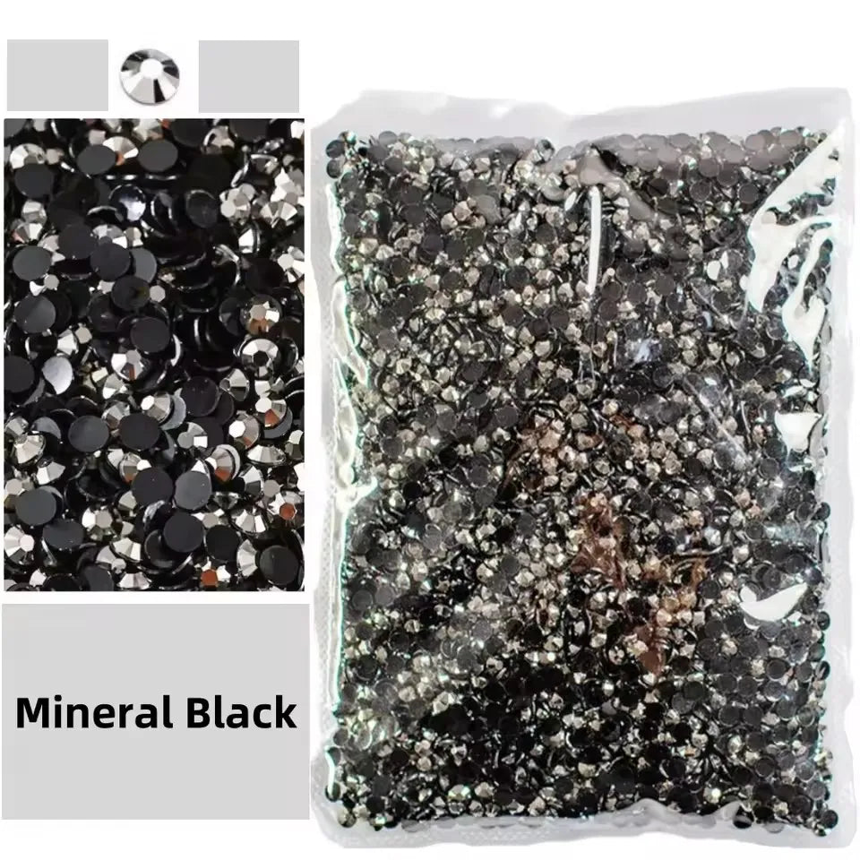 Jelly AB Resin Rhinestones 2-6mm — Non-Hotfix Flat Back Plastic Crystals & Strass Glitters, Large Pack