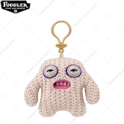 Original Fuggler Ugly Teeth Plush Keychain – Wide-Eyed Monster, Alien & Rabbit Peluche Pendant Toy