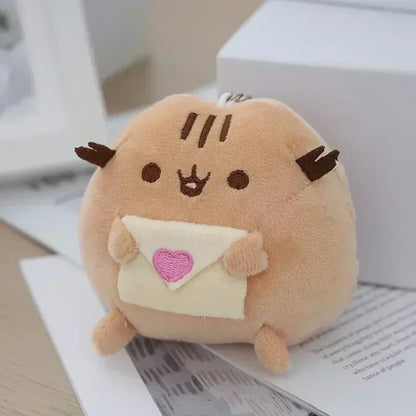 Pusheen Kawaii Cat Plush Toy - Cute Donut, Unicorn, Ice Cream, Pizza, and Cake Stuffed Animal for Gifts and Room Decor